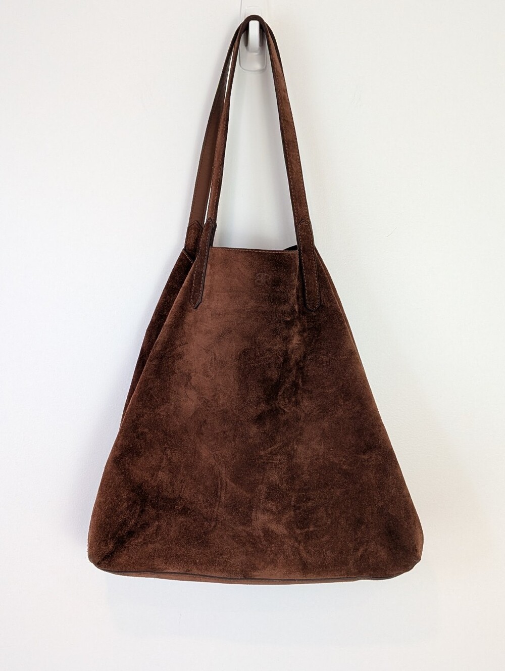 Banana Republic Slouchy Suede Shoulder Bag Brown Classic Neutral